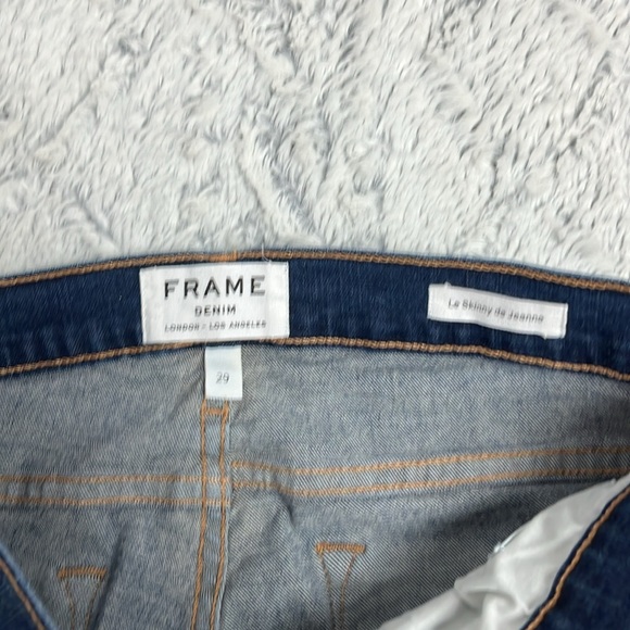 Frame Le Skinny de Jeanne Blue denim jean. Size 29 ankle cut - Picture 9 of 9